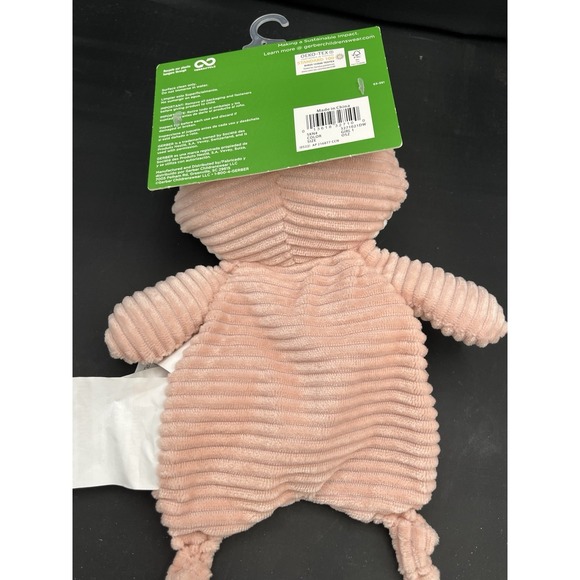 Modern Moments by Gerber Pink Fox Lovey Rattle with Bunny Plush Stuffed Toy NWT - Picture 2 of 3